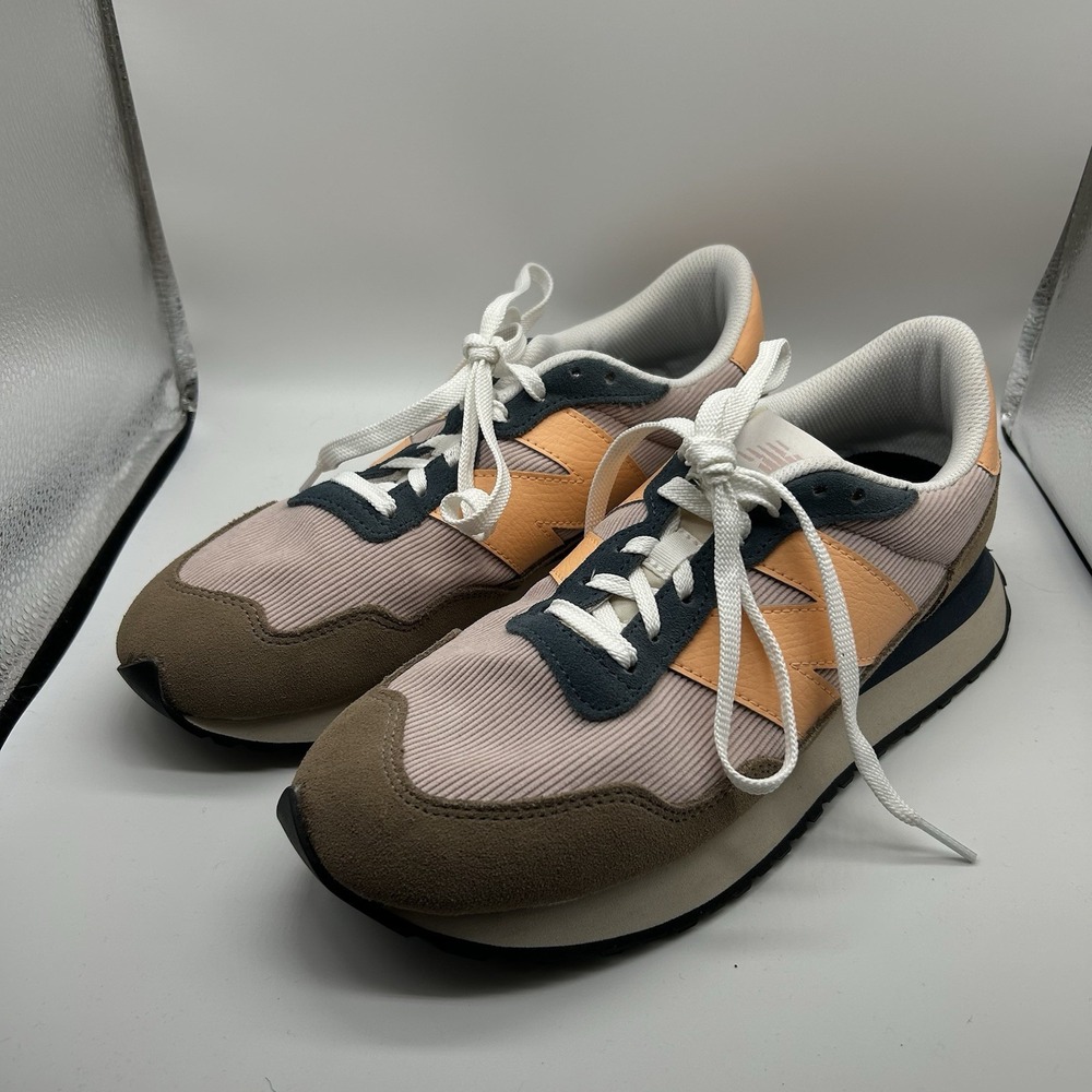 New Balance 237 Athletic Shoes Women's 11 Tan Neon Multicolored Sneakers